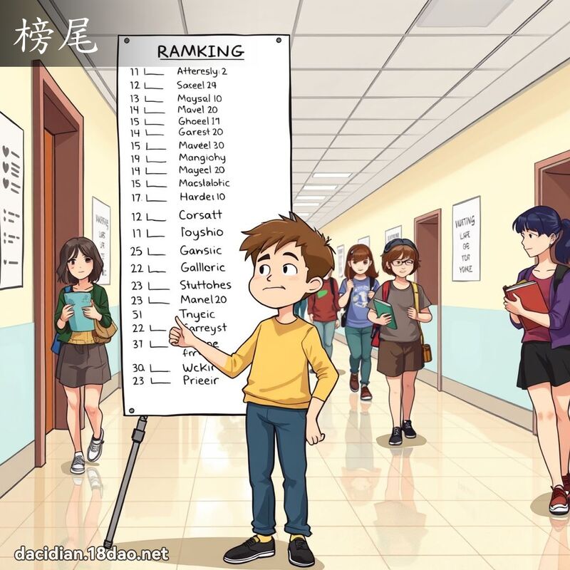 榜尾 - 国语大辞典配图
