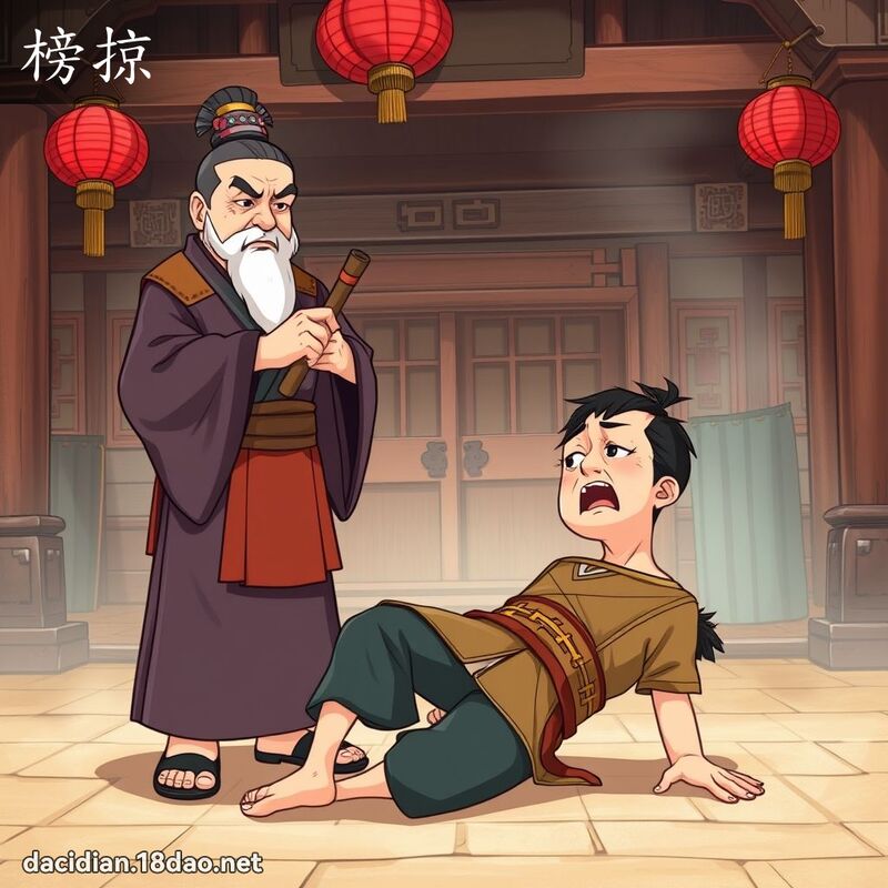 榜掠 - 國語大辭典配圖