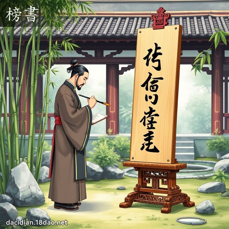 榜书 - 国语大辞典配图