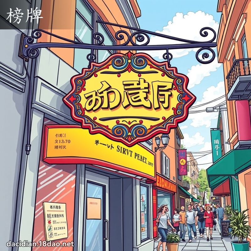 榜牌 - 國語大辭典配圖