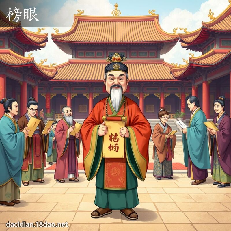 榜眼 - 國語大辭典配圖