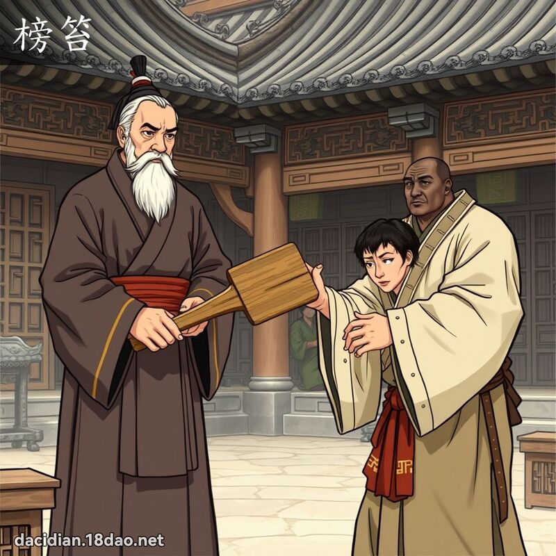 榜笞 - 國語大辭典配圖