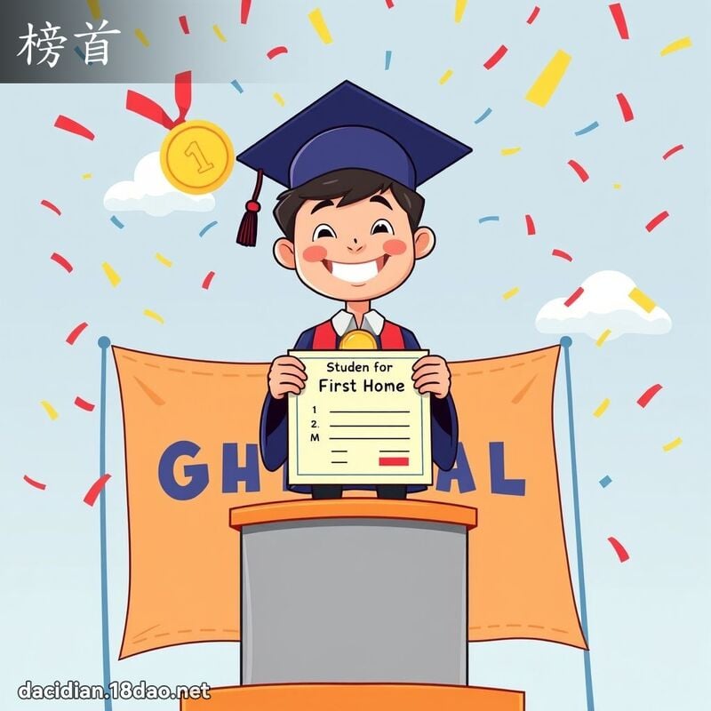 榜首 - 國語大辭典配圖