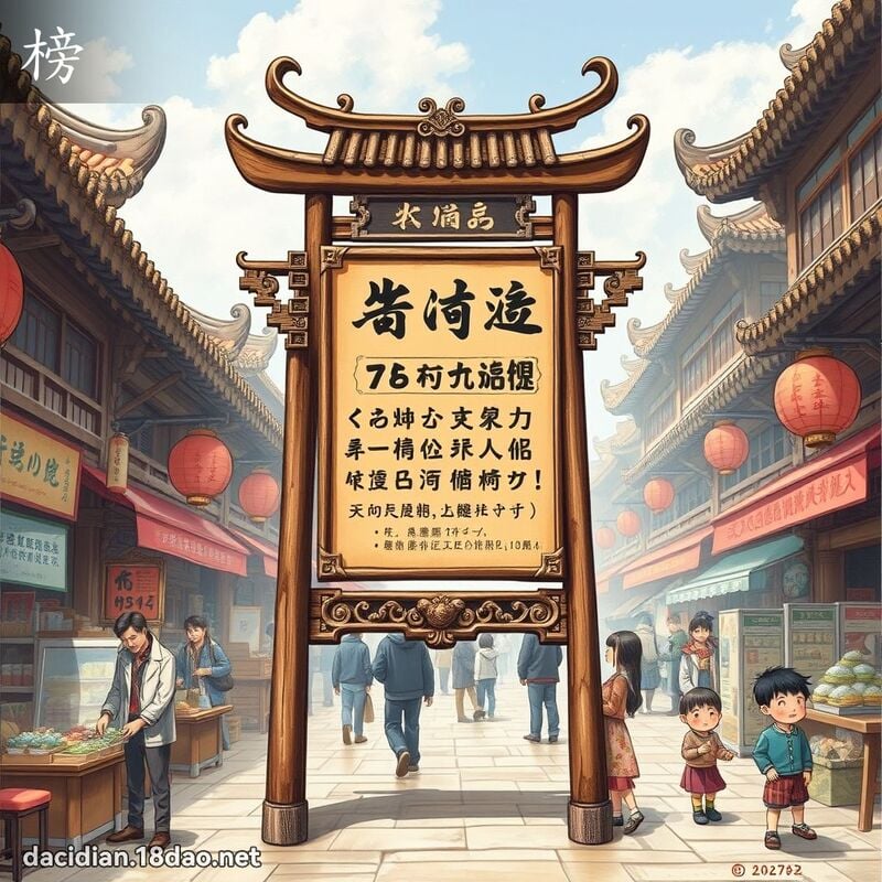 漢字: 榜 (多音字)