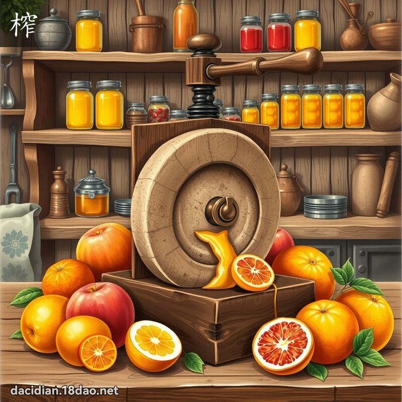榨 - 國語大辭典配圖