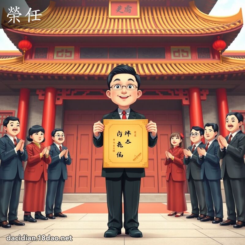 荣任 - 国语大辞典配图