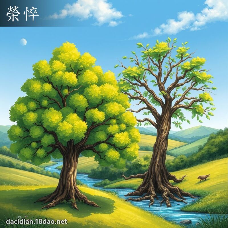 榮悴 - 國語大辭典配圖
