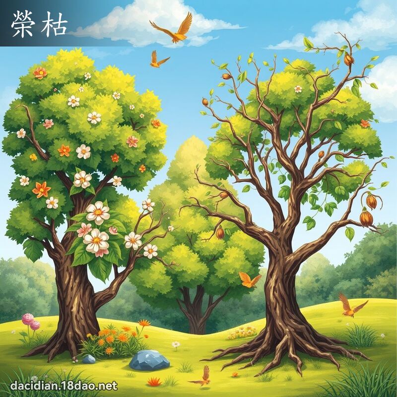 榮枯 - 國語大辭典配圖