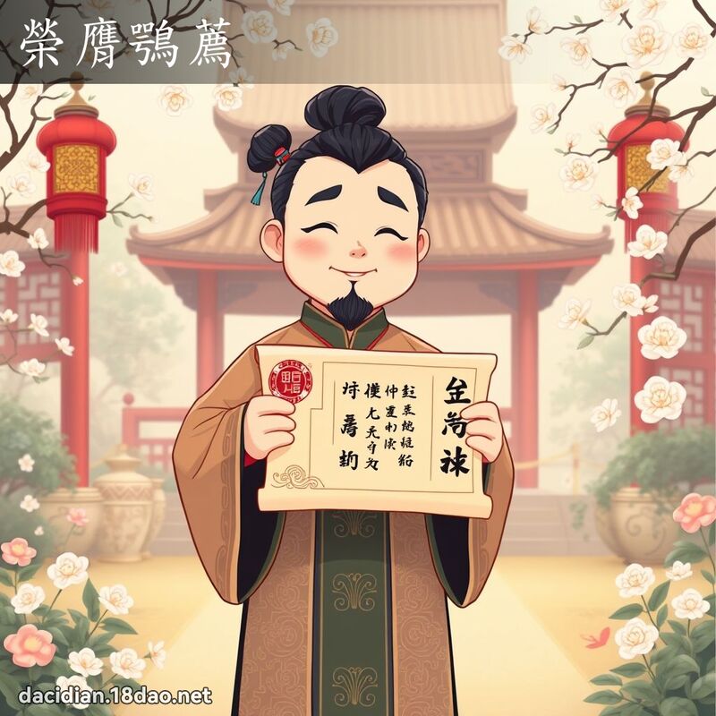 荣膺鶚荐 - 国语大辞典配图