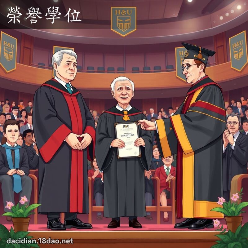 榮譽學位 - 國語大辭典配圖