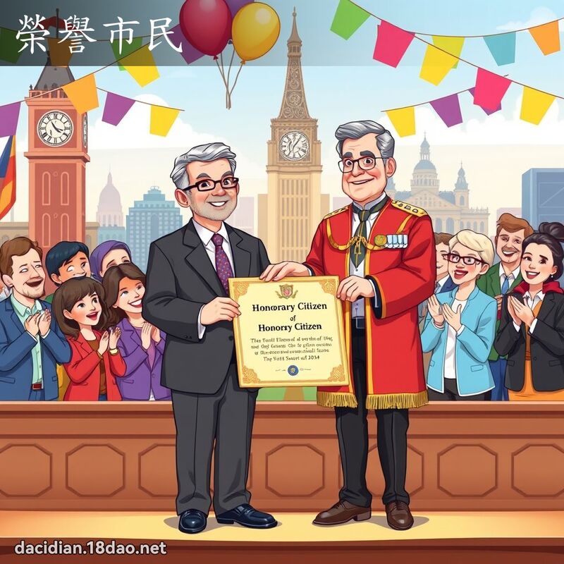 榮譽市民 - 國語大辭典配圖
