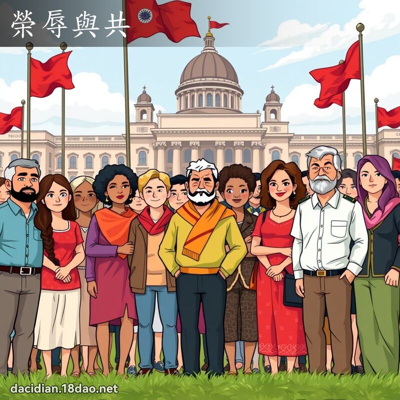 荣辱与共 - 国语大辞典配图