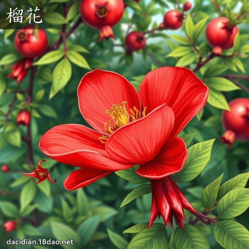 榴花 - 國語大辭典配圖