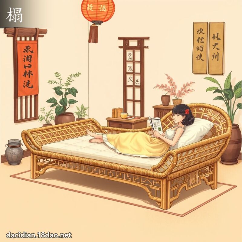 榻 - 國語大辭典配圖