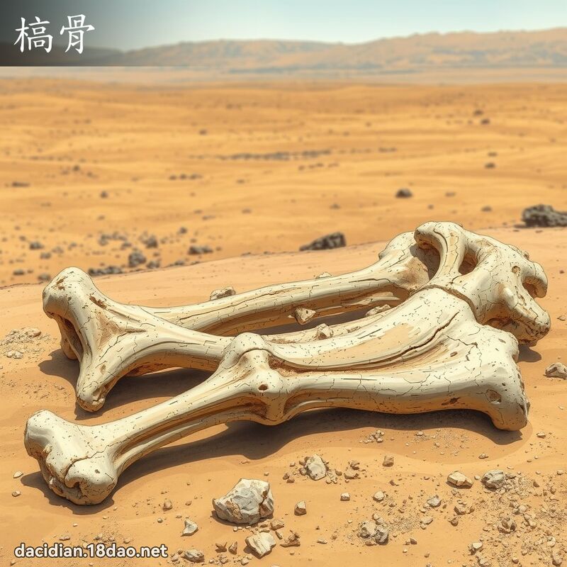槁骨 - 國語大辭典配圖