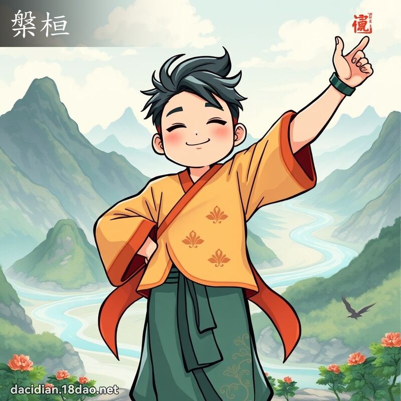 槃桓 - 國語大辭典配圖