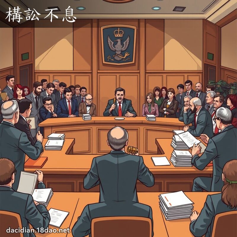 构讼不息 - 国语大辞典配图