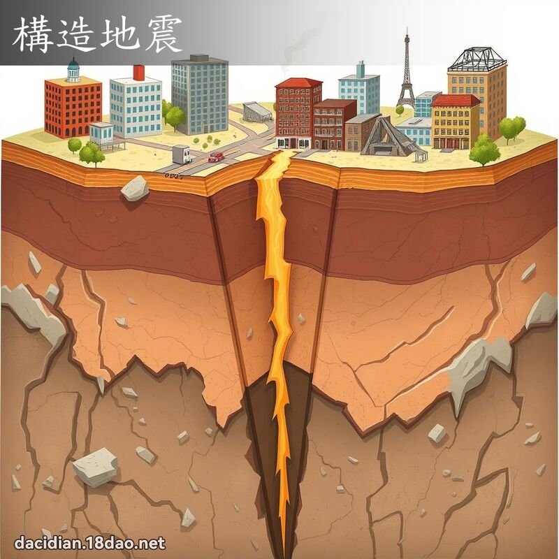 構造地震 - 國語大辭典配圖