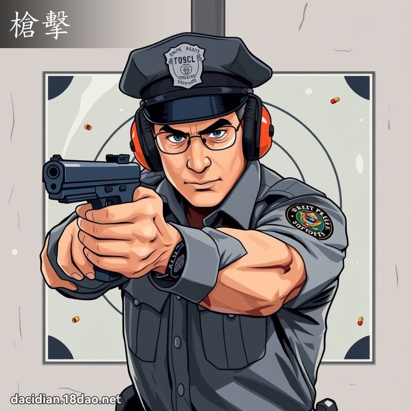 槍擊 - 國語大辭典配圖
