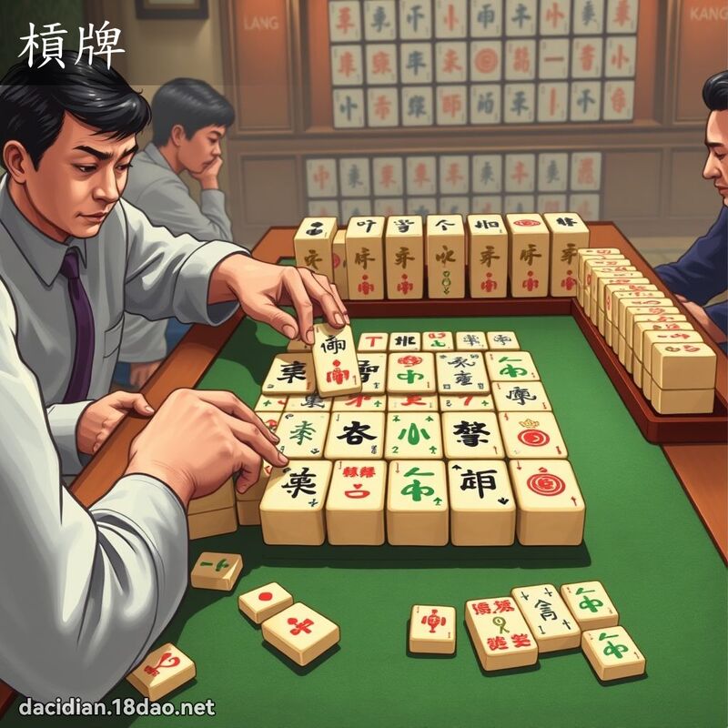 槓牌 - 國語大辭典配圖
