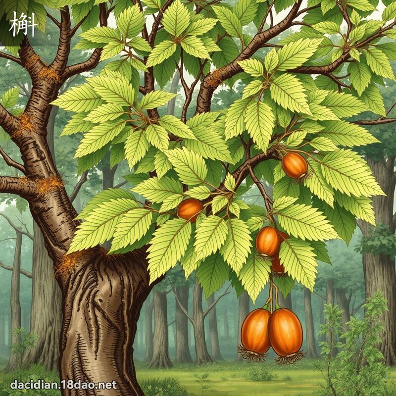槲 - 國語大辭典配圖