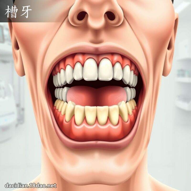 槽牙 - 国语大辞典配图