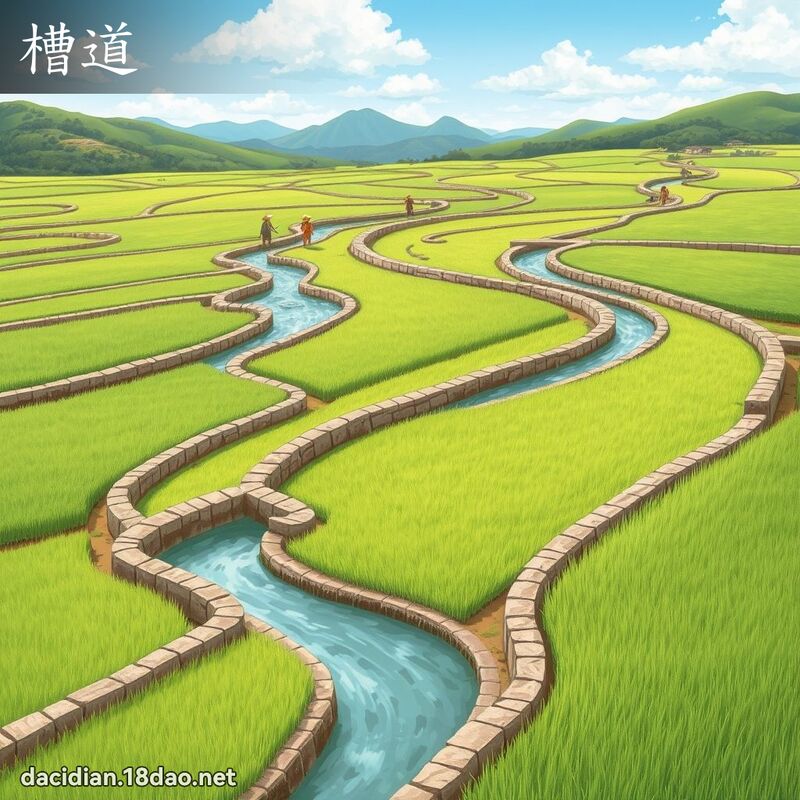 槽道 - 國語大辭典配圖