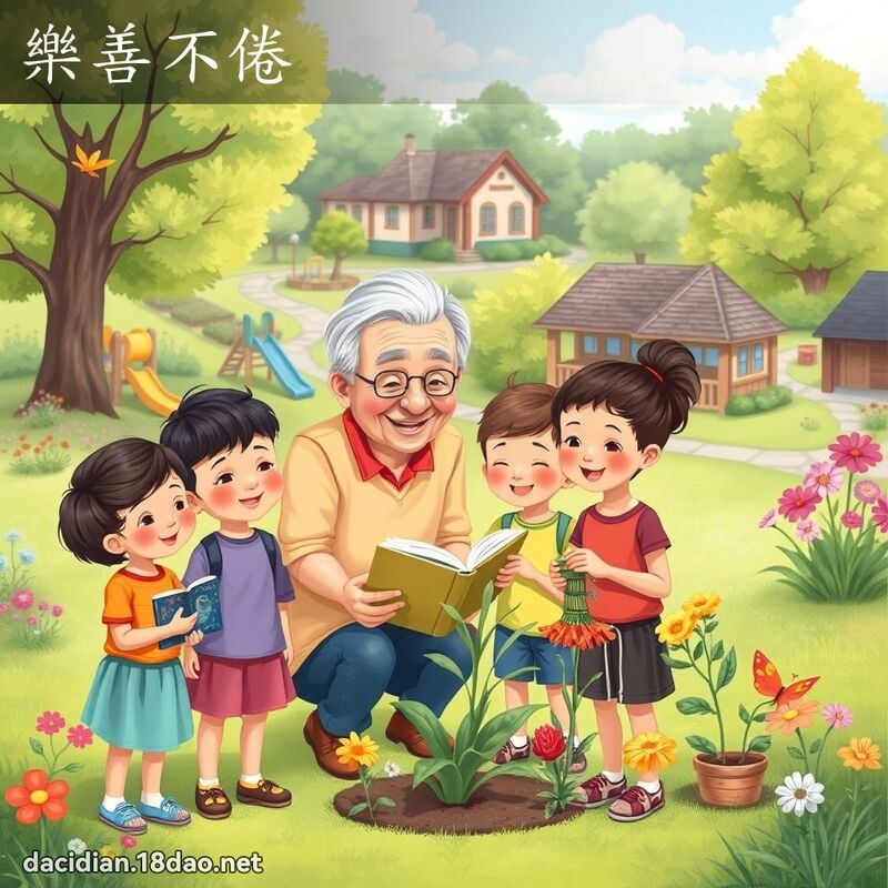 樂善不倦 - 國語大辭典配圖
