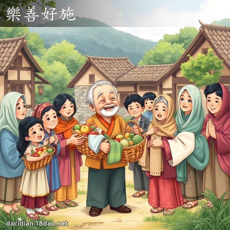樂善好施 - 國語大辭典配圖