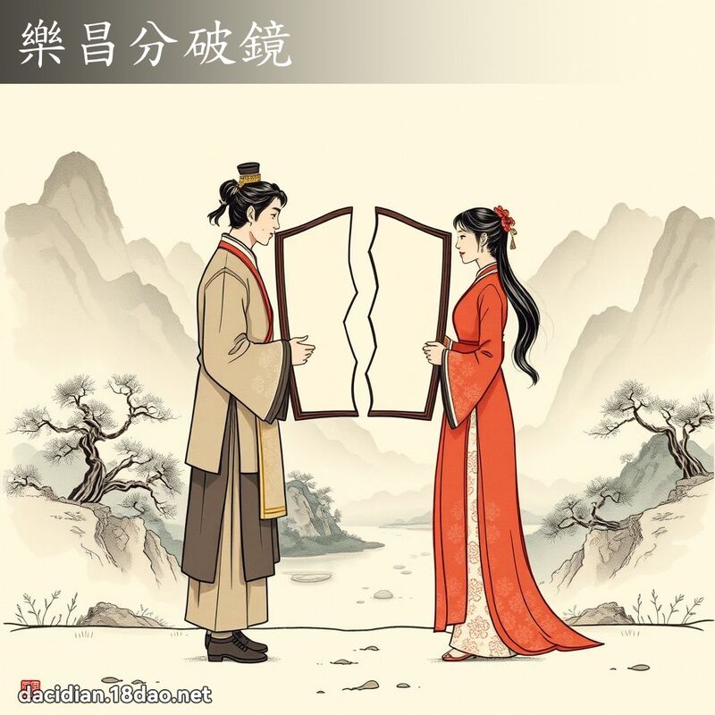 乐昌分破镜 - 国语大辞典配图