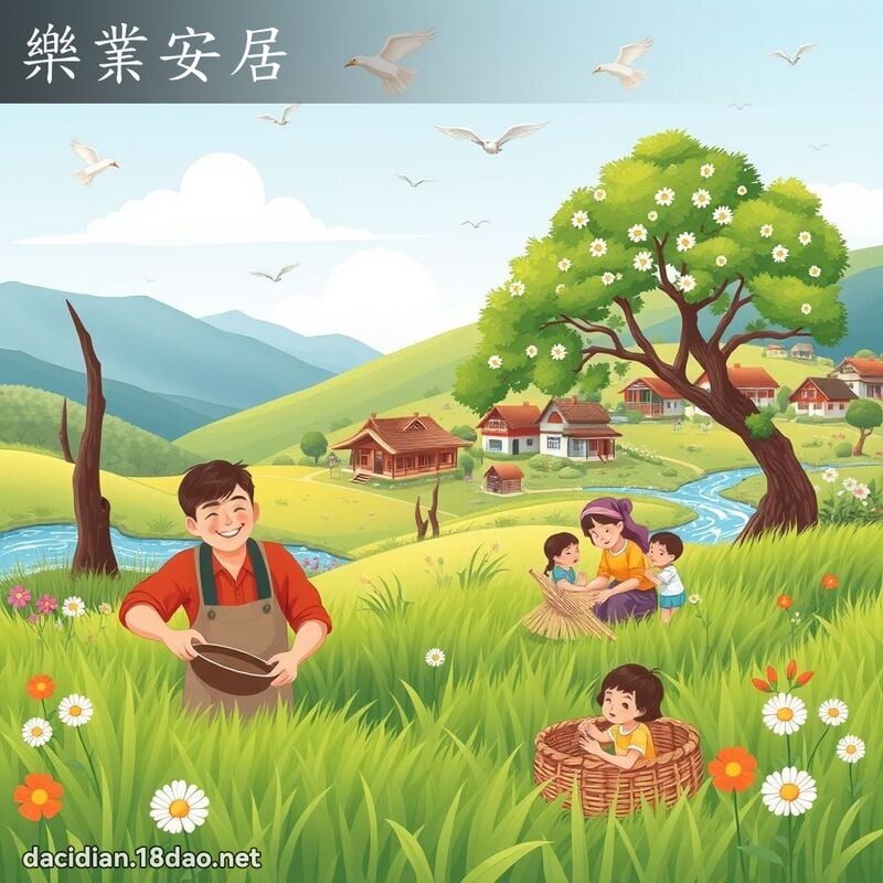 乐业安居 - 国语大辞典配图