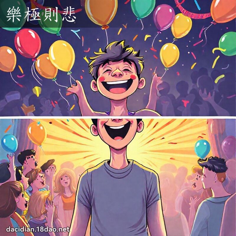 樂極則悲 - 國語大辭典配圖