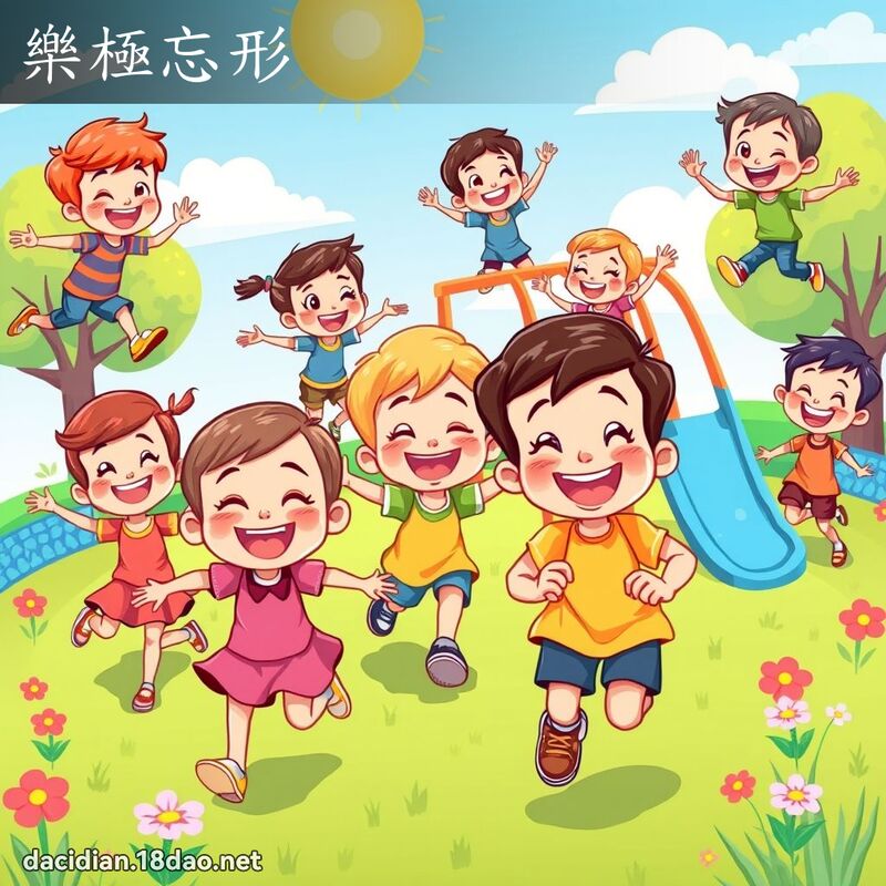 乐极忘形 - 国语大辞典配图