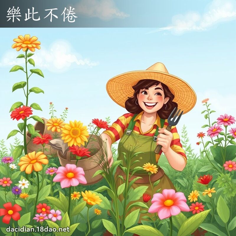 乐此不倦 - 国语大辞典配图