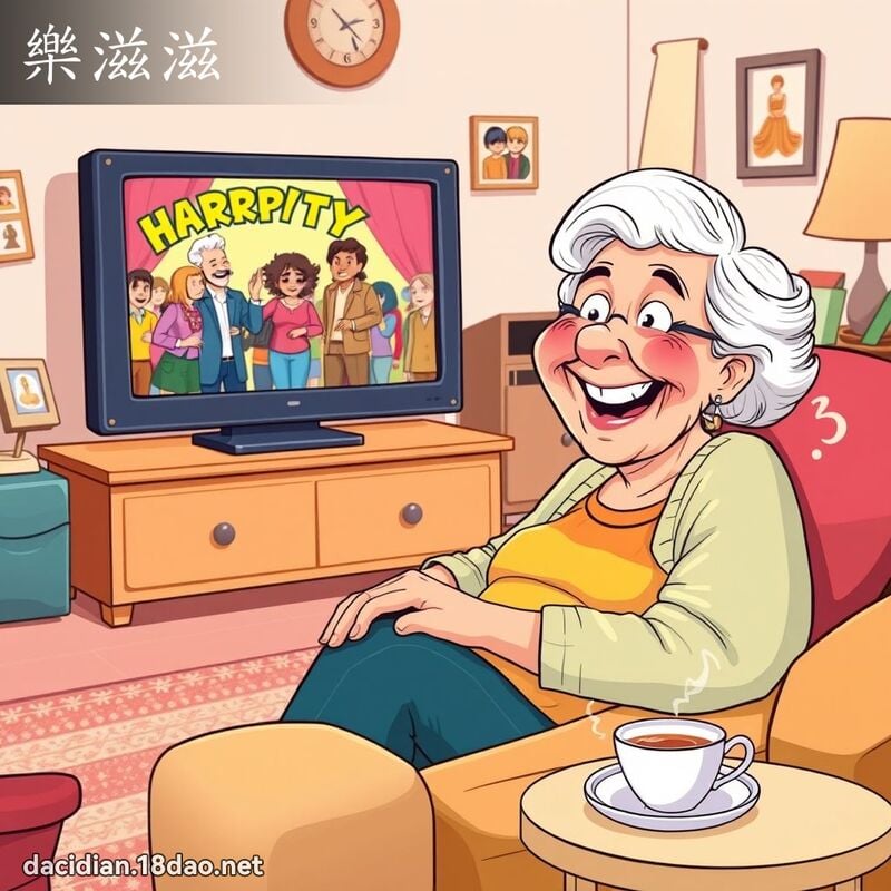 樂滋滋 - 國語大辭典配圖