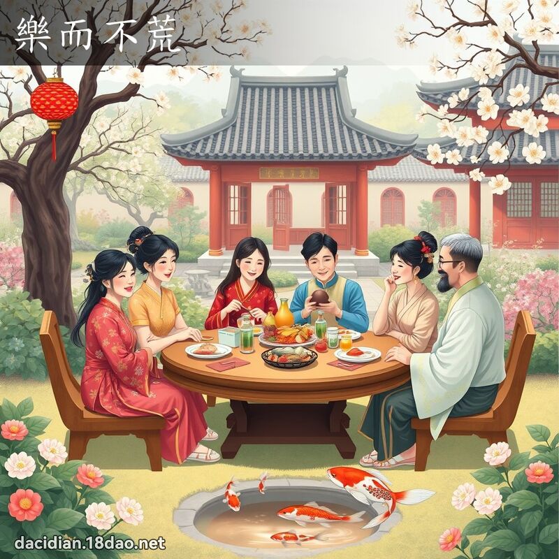 乐而不荒 - 国语大辞典配图