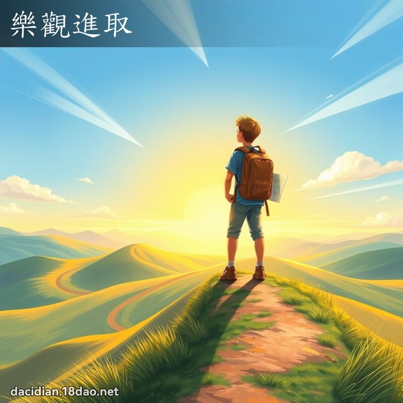 樂觀進取 - 國語大辭典配圖
