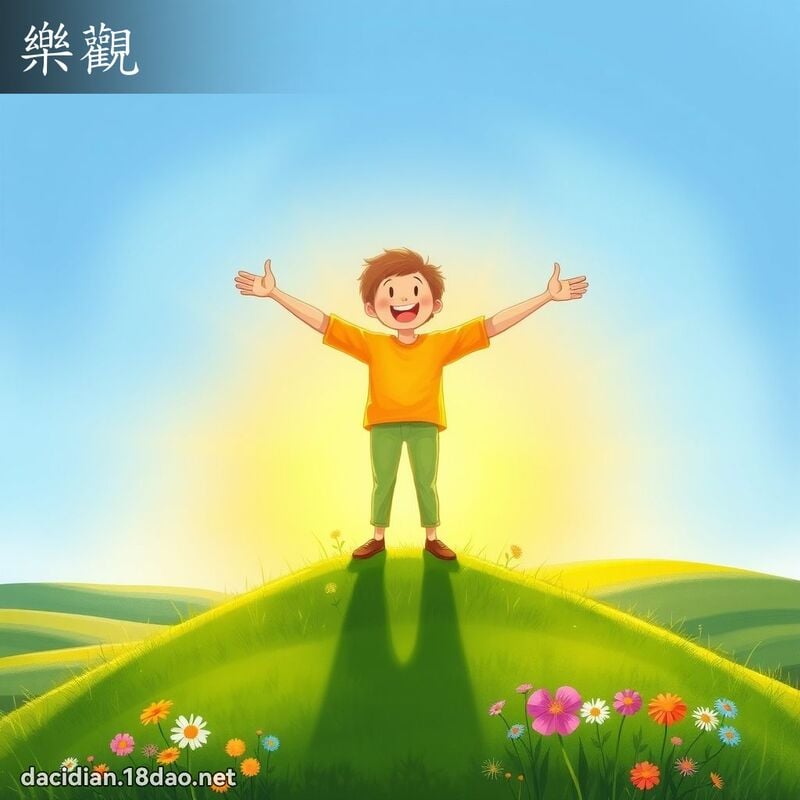 樂觀 - 國語大辭典配圖