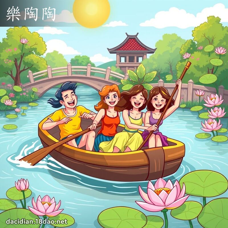 乐陶陶 - 国语大辞典配图