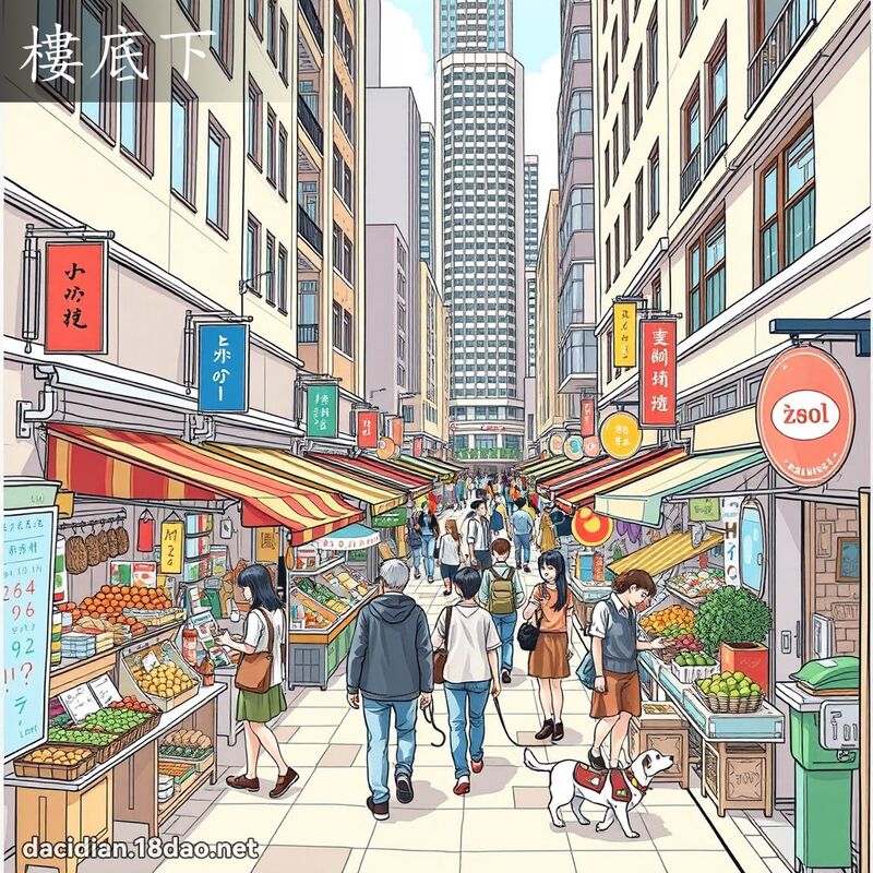 樓底下 - 國語大辭典配圖