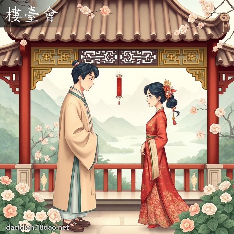樓臺會 - 國語大辭典配圖