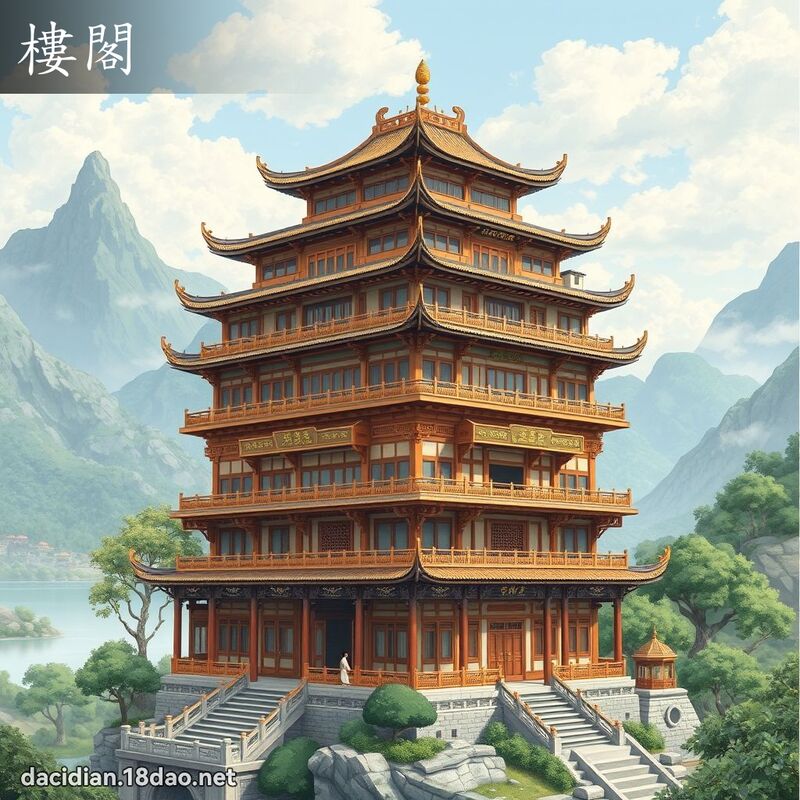樓閣 - 國語大辭典配圖