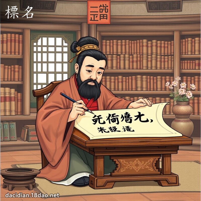 標名 - 国语大辞典配图