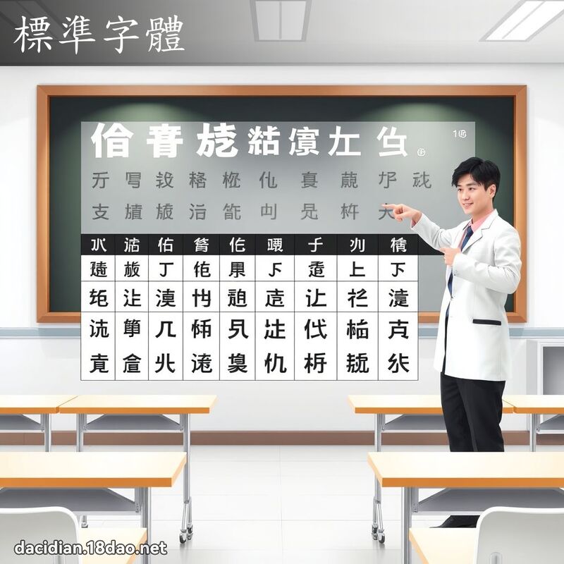 標准字体 - 国语大辞典配图