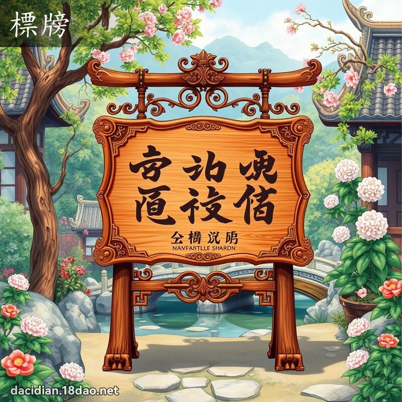 標牓 - 國語大辭典配圖