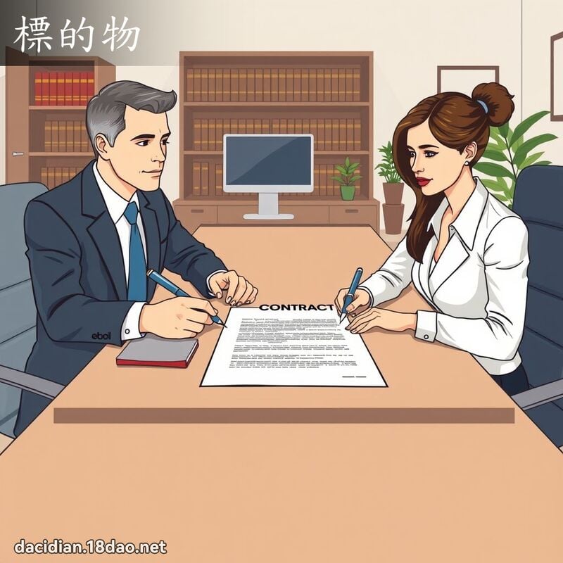 標的物 - 國語大辭典配圖