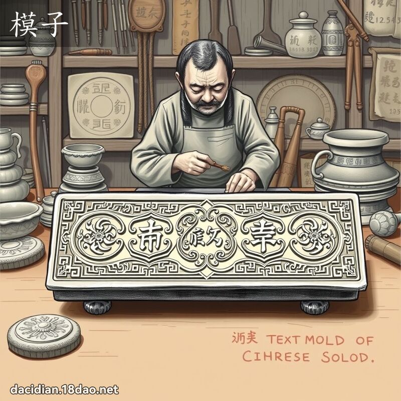 模子 - 國語大辭典配圖