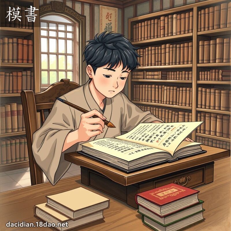 模書 - 國語大辭典配圖