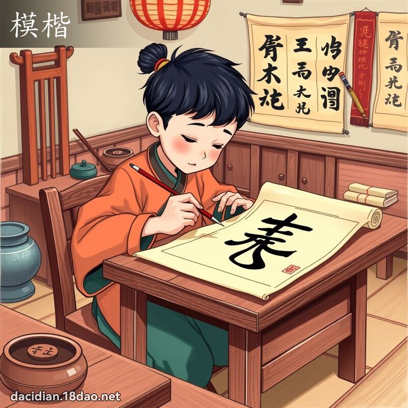 模楷 - 国语大辞典配图