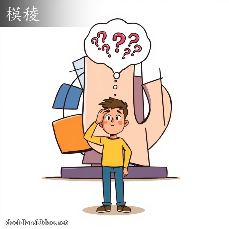 模稜 - 国语大辞典配图
